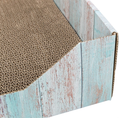 Load image into Gallery viewer, Trixie krabmand karton catnip turquoise