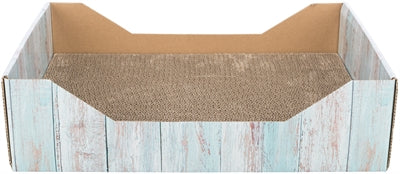 Load image into Gallery viewer, Trixie krabmand karton catnip turquoise