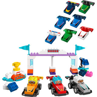 Load image into Gallery viewer, Lego duplo town 10445 f1 team racewagens en coureurs