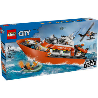Load image into Gallery viewer, Lego city exploration 60504 kustwacht reddingsboot met helikopter