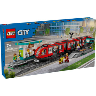 Load image into Gallery viewer, Lego city stadstram en station - 60423