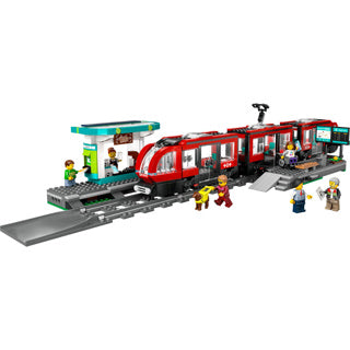 Load image into Gallery viewer, Lego city stadstram en station - 60423