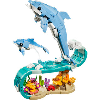Load image into Gallery viewer, Lego ® creator 3in1 zeedieren: prachtige dolfijnen - bouw om tot een zeepaardje of krab - 31385