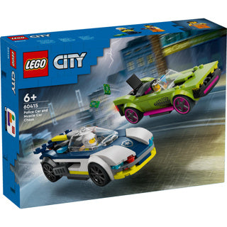Load image into Gallery viewer, Lego city 60415 politiewagen en snelle autoachtervolging