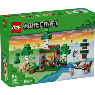 Load image into Gallery viewer, Lego minecraft eerste nacht-avontuur speelgoed voor kinderen en kinderkamer decoratie 21593