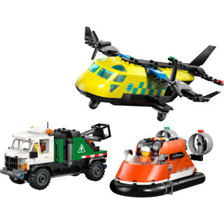Load image into Gallery viewer, Lego city great vehicles 60505 vliegtuig, servicewagen en hovercraft remix