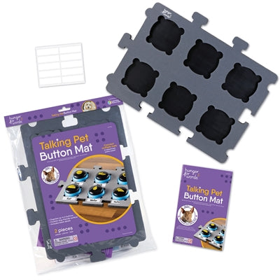 Load image into Gallery viewer, Hunger for words talking pet button mat