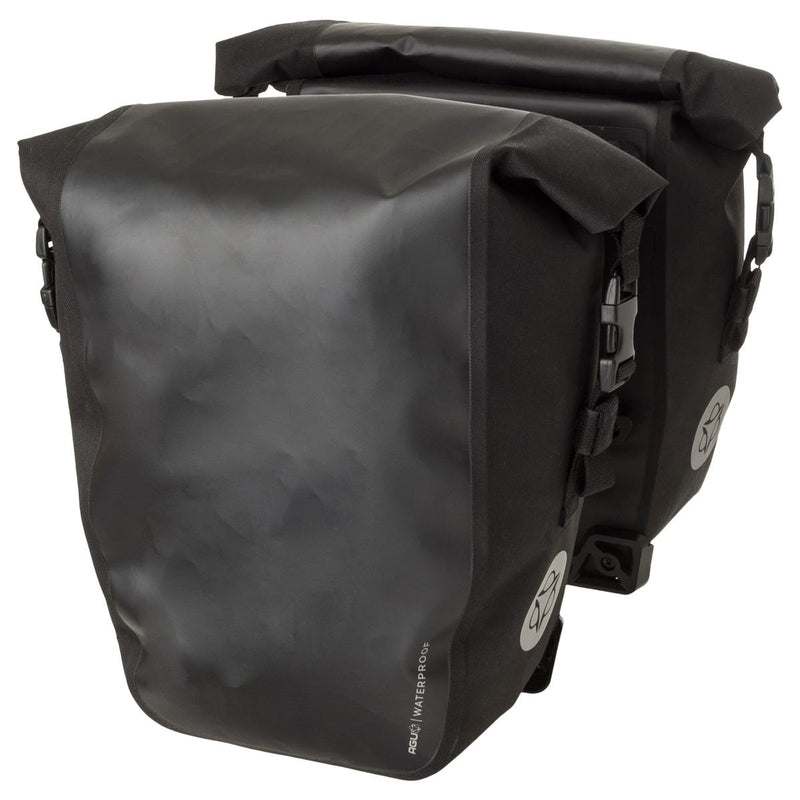 Load image into Gallery viewer, Agu clean dubbele fietstas shelter click'ngo medium mik black