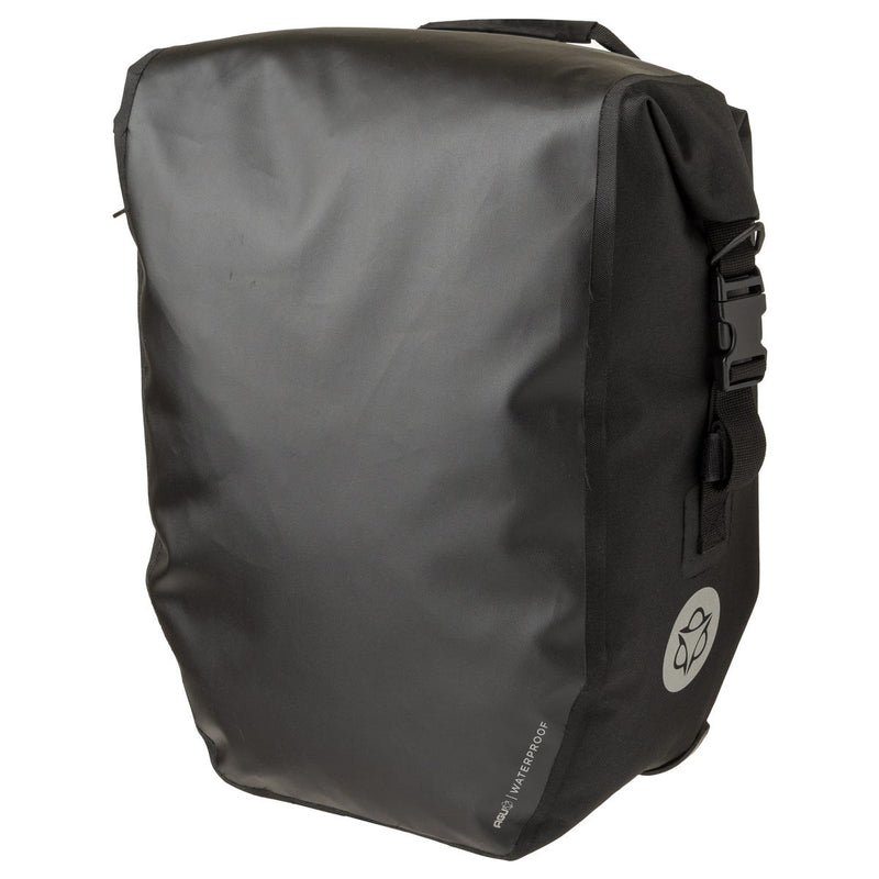 Load image into Gallery viewer, Agu clean shelter enkele fietstas - 100% waterdicht - click'ngo - rolltop - met reflectie - 17 liter - zwart
