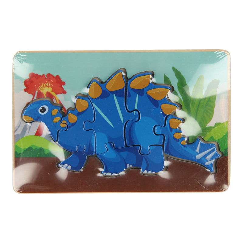 Load image into Gallery viewer, Houten Legpuzzel Dino, 7st.