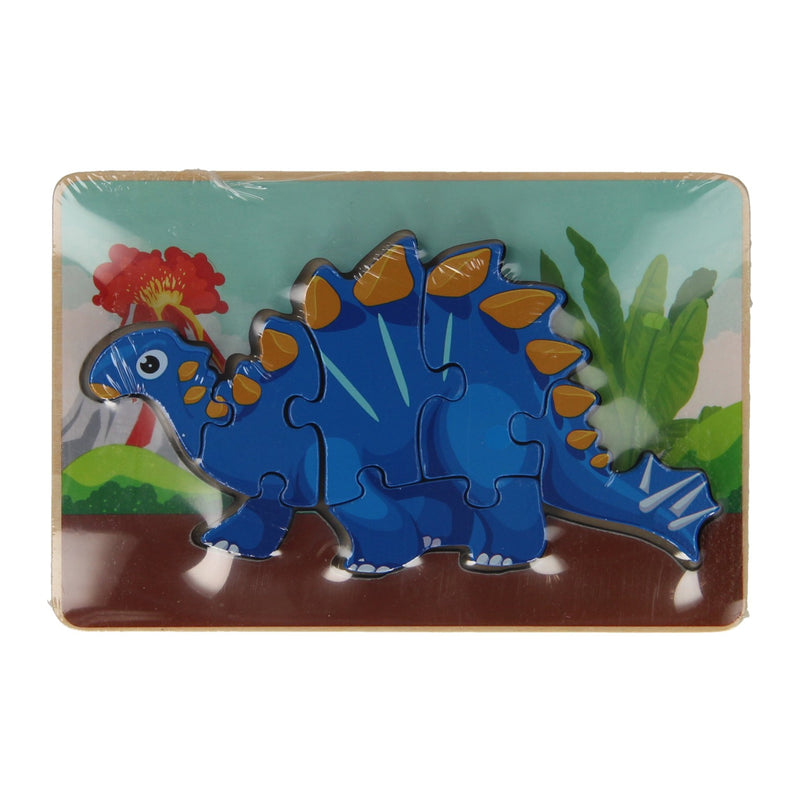 Load image into Gallery viewer, Houten Legpuzzel Dino, 7st.