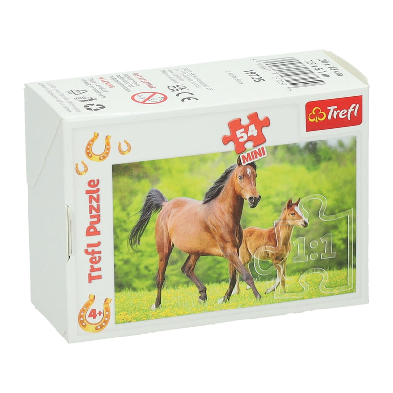 Load image into Gallery viewer, Mini puzzel paarden, 54st.