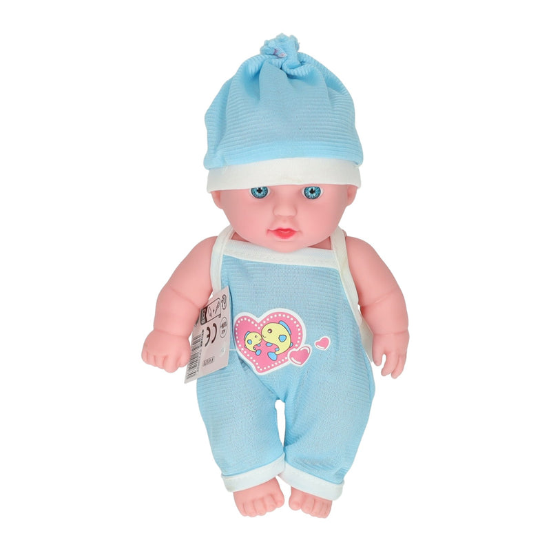 Afbeelding laden in galerijviewer, Babypop met rompertje hart en muts