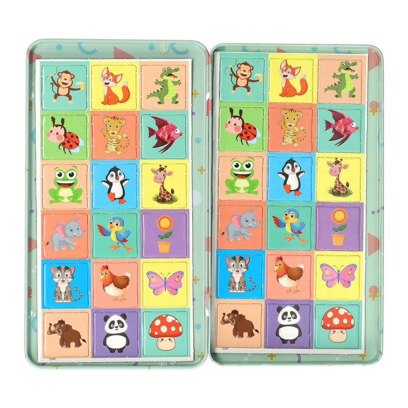 Load image into Gallery viewer, Intro magnetische reisspel in blik memo