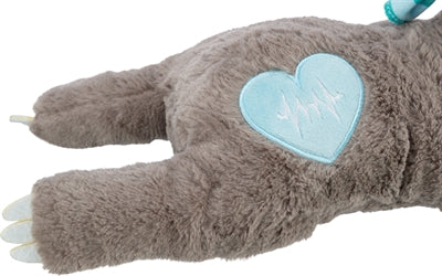 Load image into Gallery viewer, Trixie pluche luiaard grijs met heartbeat voor puppy