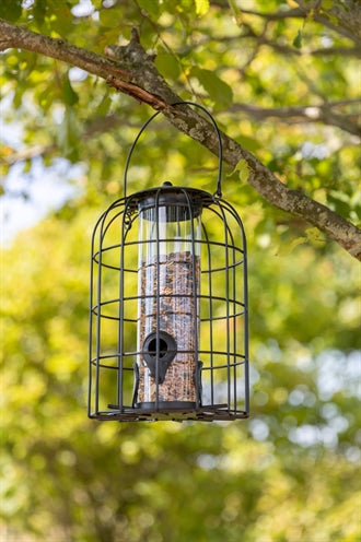 Load image into Gallery viewer, Trixie voerdispenser met gaasbescherming zwart