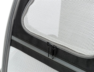 Load image into Gallery viewer, Trixie hondentas rugtas chloe lichtgrijs zwart