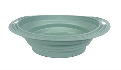 Load image into Gallery viewer, Happy pet Mad about pets voerbak drinkbak opvouwbaar salie groen