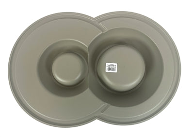 Load image into Gallery viewer, Happy pet Mad about pets voerbak drinkbak volcano dubbel mokka