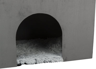 Load image into Gallery viewer, Trixie hondenmand huis harvey met trap grijs wit