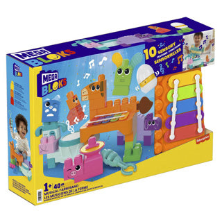 Load image into Gallery viewer, Mattel mega bloks muzikale dieren band 40 delig