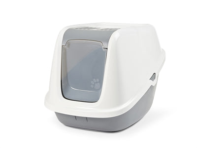 Load image into Gallery viewer, Savic Kattenbak nestor giant wit lichtgrijs