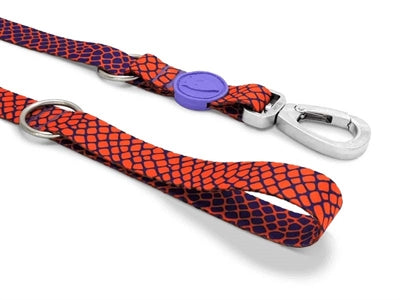 Load image into Gallery viewer, Morso hondenriem verstelbaar gerecycled urban lizard rood