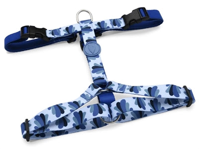 Load image into Gallery viewer, Morso hondentuig h-tuig gerecycled splash blauw