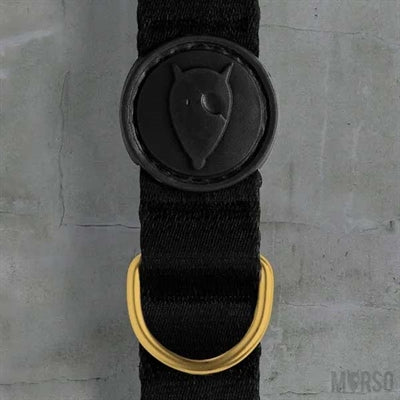Load image into Gallery viewer, Morso halsband hond gerecycled gold caviar goud