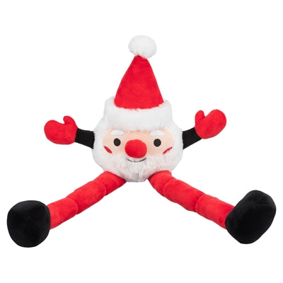 Load image into Gallery viewer, Trixie Xmas kerstman met lange benen pluche