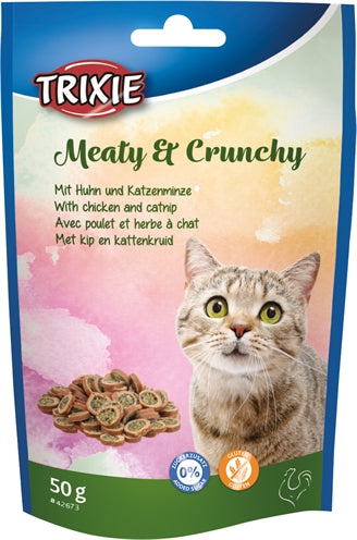 Load image into Gallery viewer, Trixie meaty crunchy kip catnip glutenvrij
