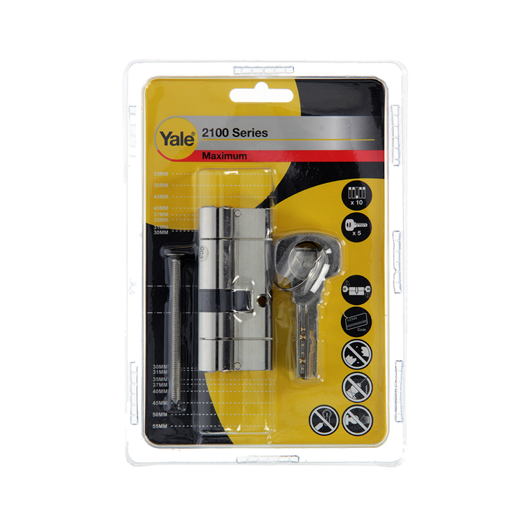 Load image into Gallery viewer, Yale 1060527 - profielcilinder 2100 mv 70mm(30 40) | 5 stuks
