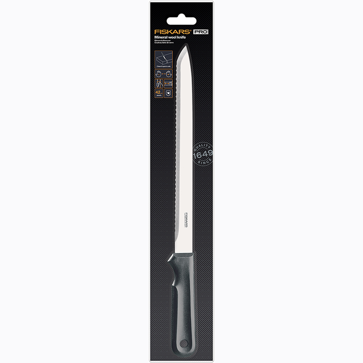 Afbeelding laden in galerijviewer, Fiskars k20 serie - professioneel mes voor minerale wol - roestvrij staal - ergonomische handgreep
