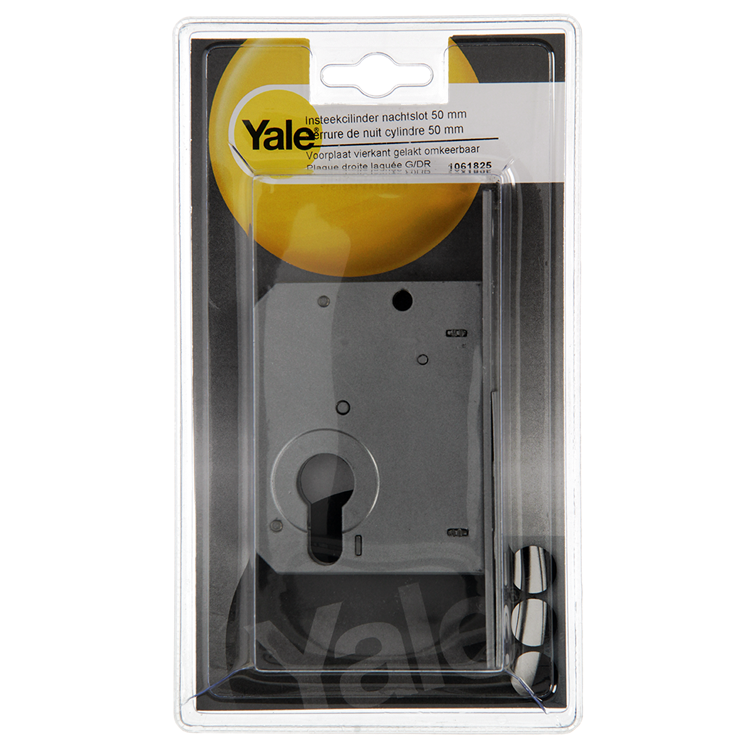 Load image into Gallery viewer, Yale 1061825 - insteek cilindernachtslot 50mmvoorplaat vierkant gelakt omkb | 1 stuks
