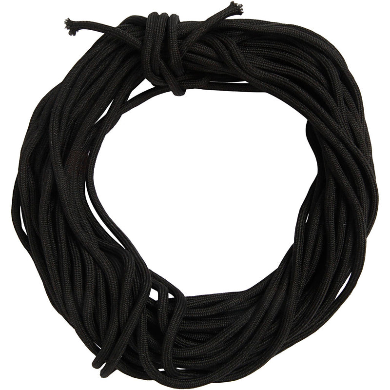 Load image into Gallery viewer, Creativ company https: www.cchobby.nl polyester-koord-dikte-4-mm-zwart-40-m-1-rol