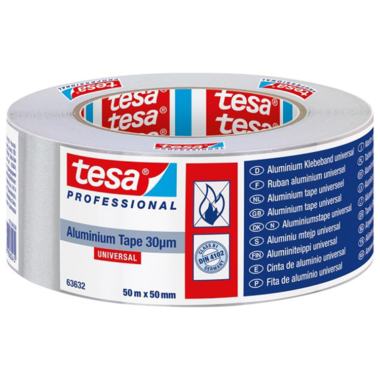 Afbeelding laden in galerijviewer, Tesa professional tesa tape aluminium 50565 premium dikte 0.03mm 50mm rol 50mtr