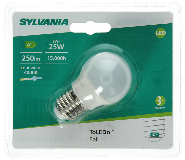 Load image into Gallery viewer, Sylvania 1045303 - toledo ball fr 250lm 840 e27 bl | 6 stuks