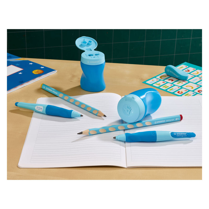 Load image into Gallery viewer, Stabilo easysharpener - 3 in 1 puntenslijper - links - blauw