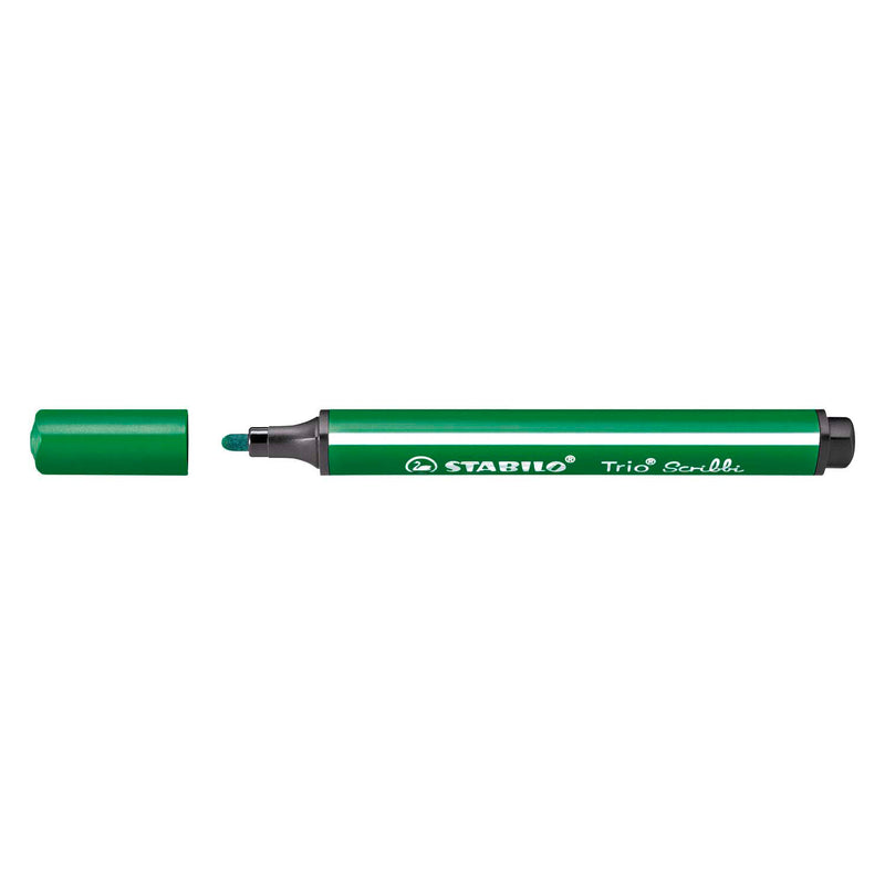 Load image into Gallery viewer, Stabilo trio scribbi - viltstift met meeverende punt - groen