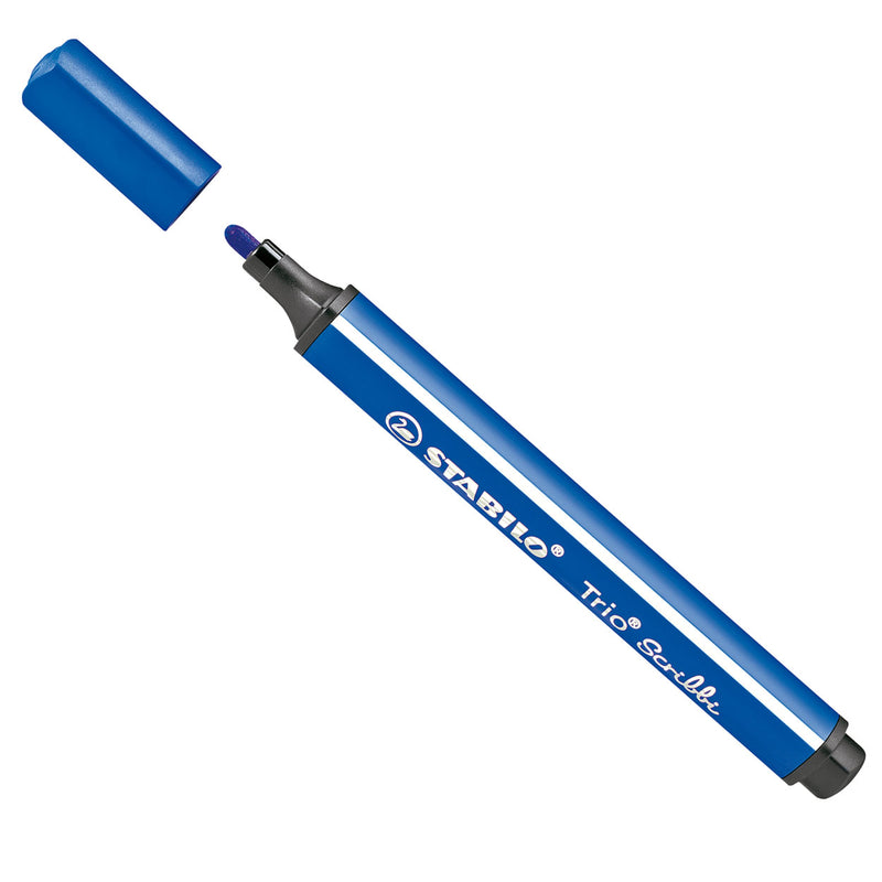 Load image into Gallery viewer, Stabilo trio scribbi - viltstift met meeverende punt - blauw