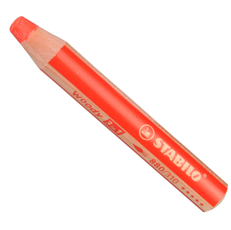 Load image into Gallery viewer, Stabilo woody 3 in 1 - multitalent kleurpotlood - rood