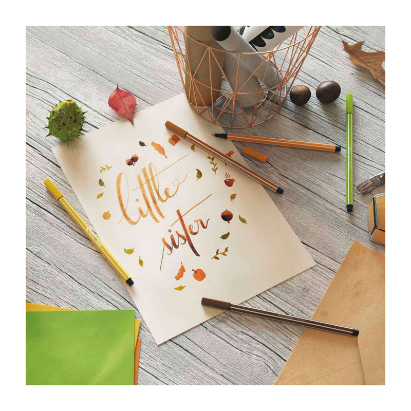 Load image into Gallery viewer, Stabilo pen 68 - viltstift - fluoriserend geel (68 024)