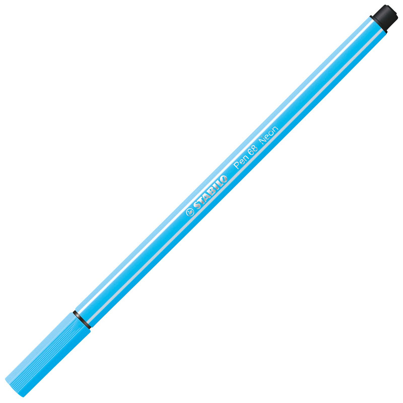 Load image into Gallery viewer, Stabilo pen 68 - viltstift - fluoriserend blauw (68 031)