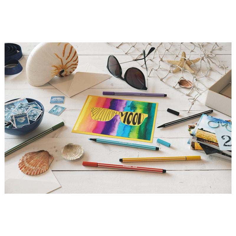 Load image into Gallery viewer, Stabilo pen 68 - viltstift - fluoriserend blauw (68 031)