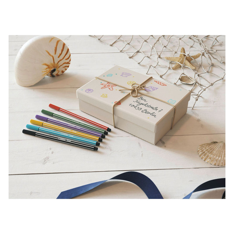 Load image into Gallery viewer, Stabilo pen 68 - viltstift - fluoriserend blauw (68 031)