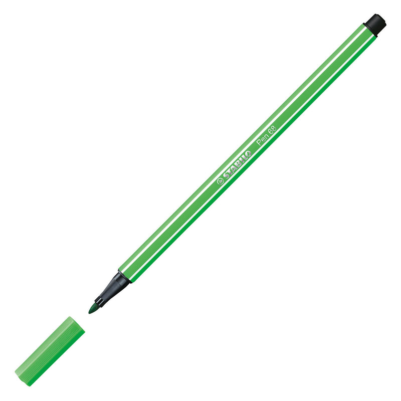 Load image into Gallery viewer, Stabilo pen 68 - viltstift - bladgroen (68 43)