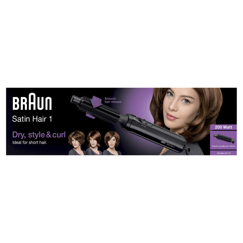 Afbeelding laden in galerijviewer, Braun AS110 Satin Hair 1 Krulborstel Zwart