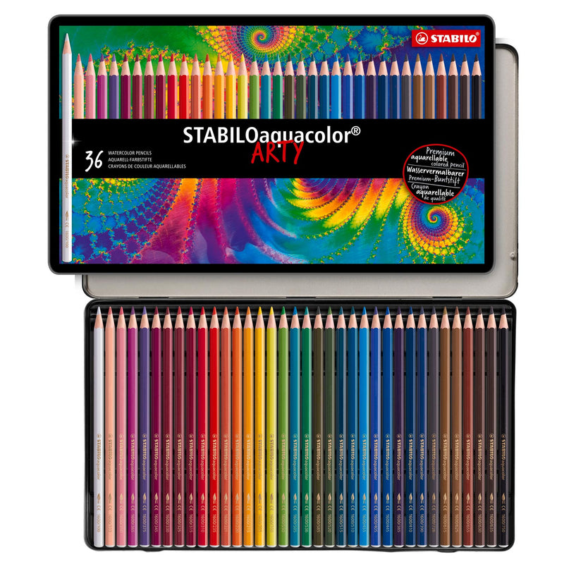 Load image into Gallery viewer, Stabilo aquacolor - aquarel kleurpotlood - metalen set 36 st.