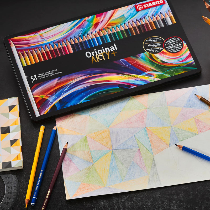 Load image into Gallery viewer, STABILO Original Kleurpotloden Metalen Doos, 12st.