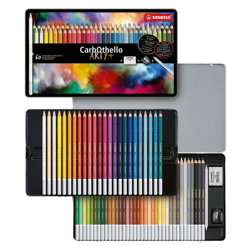 Load image into Gallery viewer, STABILO CarbOthello Metalen Doos Kleurpotloden, 60st.